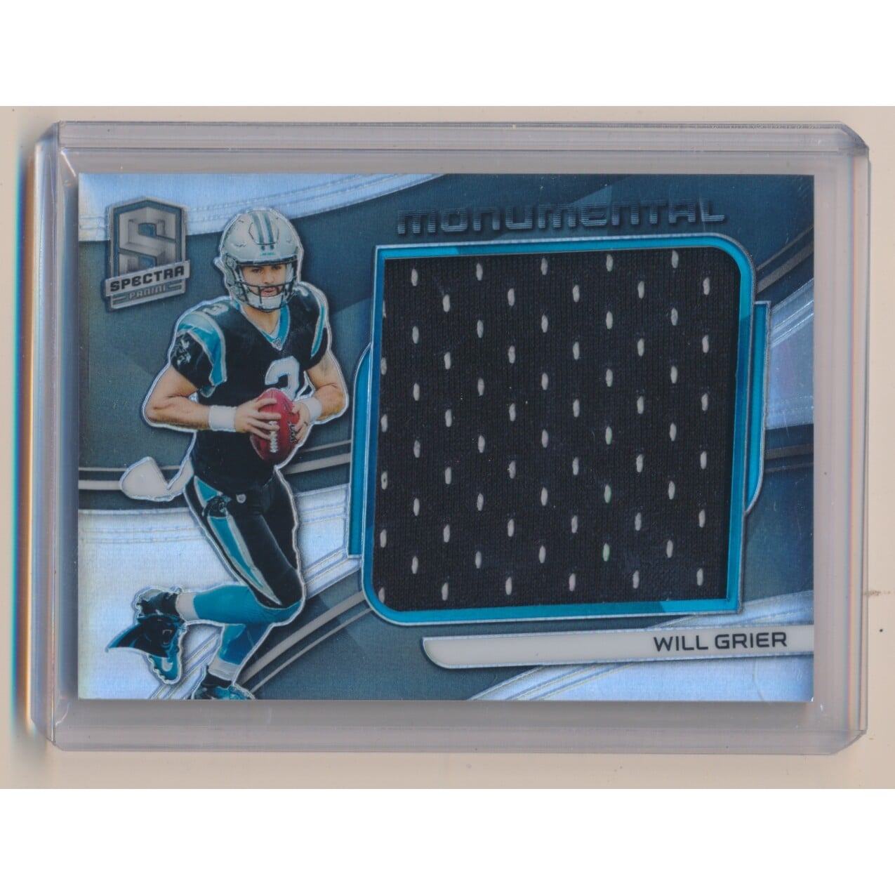 2019 Panini Spectra Monumental Memorabilia #5 Will Grier. rookie card picture