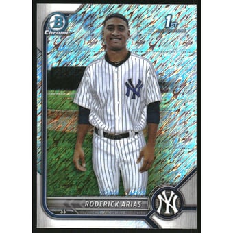 2022 Bowman Chrome Prospects Shimmer Refractors #BCP153 Roderick Arias