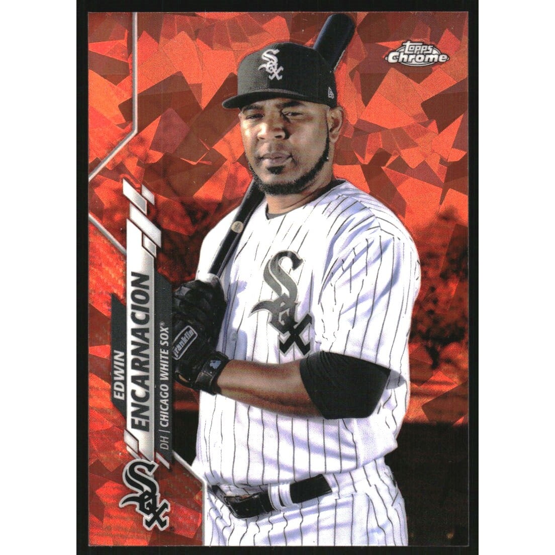2020 Topps Chrome Update Sapphire Orange Refractors #U173 Edwin Encarnacion. rookie card picture