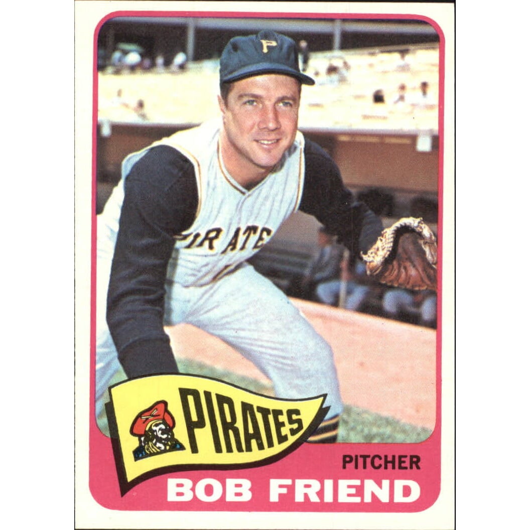 1965 Topps #392 Bob Friend. rookie card picture