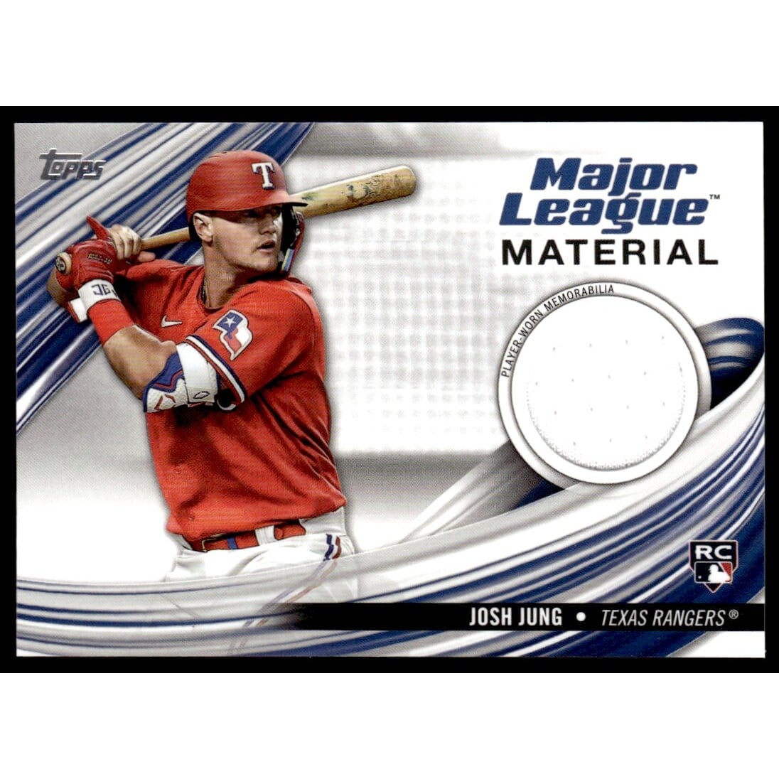 2023 Topps Update Major League Material #MLMJJ Josh Jung. rookie card picture