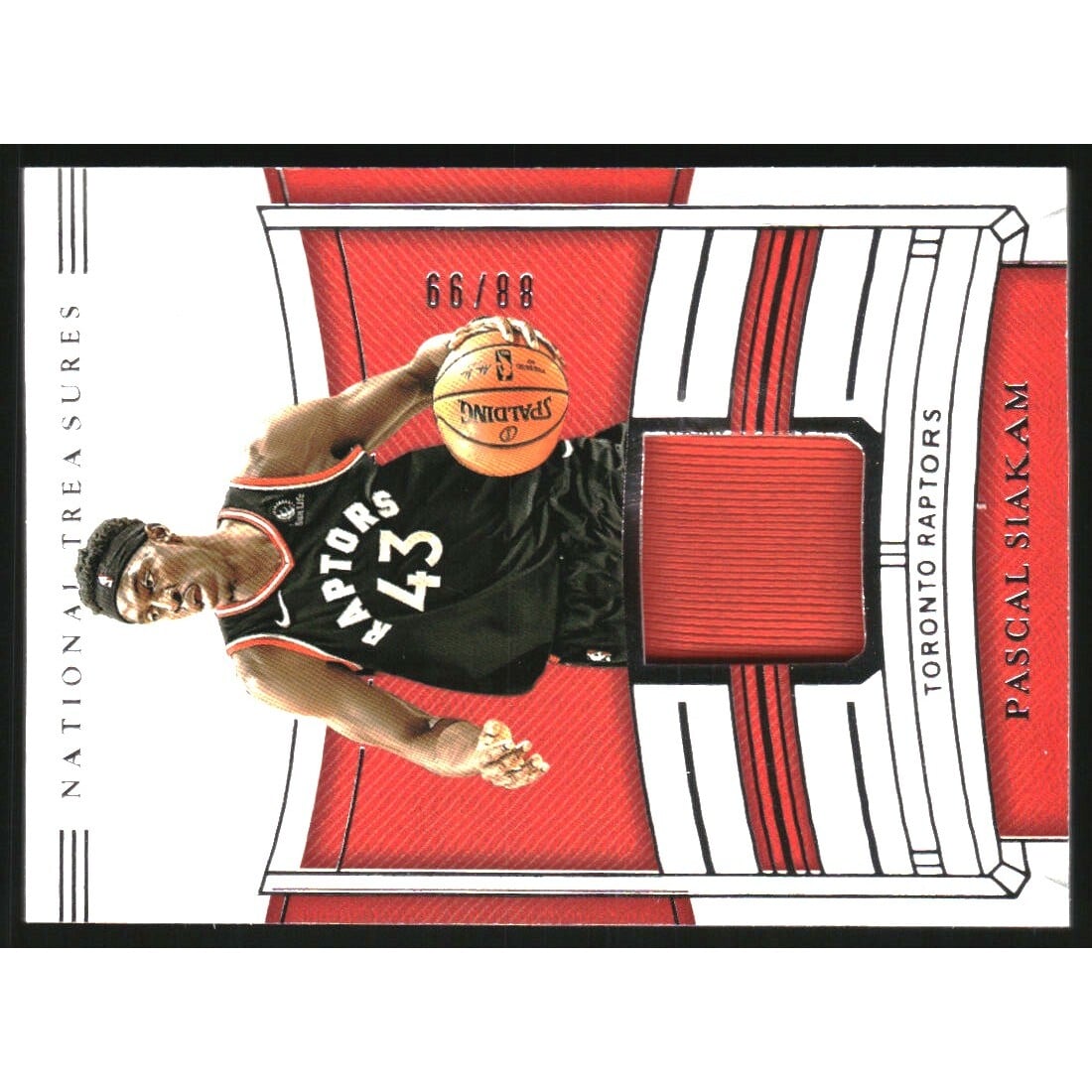 2019-20 Panini National Treasures Jersey Treasures #67 Pascal Siakam/99