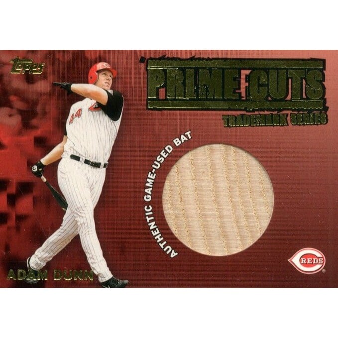 2003 Topps Prime Cuts Trademark Relics #AD1 Adam Dunn 1. rookie card picture
