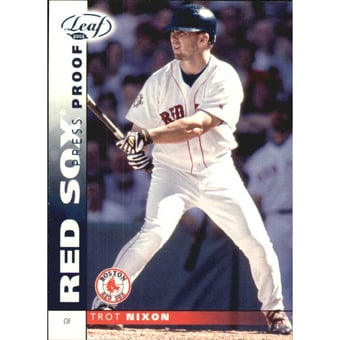 2002 Leaf Press Proofs Platinum #59 Trot Nixon
