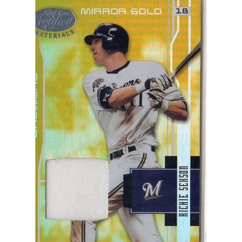 2003 Leaf Certified Materials Mirror Gold Materials #94 Richie Sexson Jsy