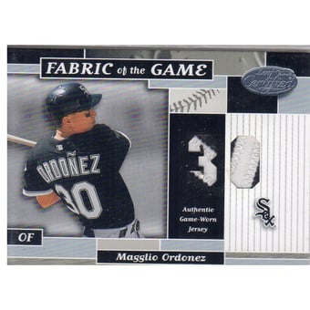 2002 Leaf Certified Fabric of the Game #116JN Magglio Ordonez/30