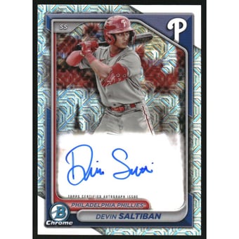 2024 Bowman Chrome Mega Box Autographs #BMADS Devin Saltiban