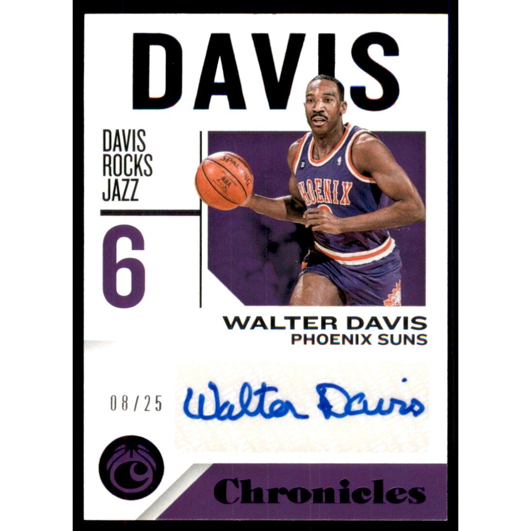 2018-19 Panini Chronicles Signatures Purple #47 Walter Davis. rookie card picture