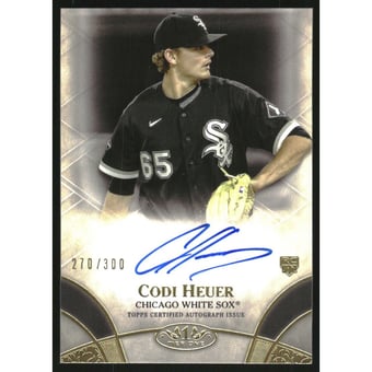 2021 Topps Tier One Break Out Autographs #BOACH Codi Heuer/300