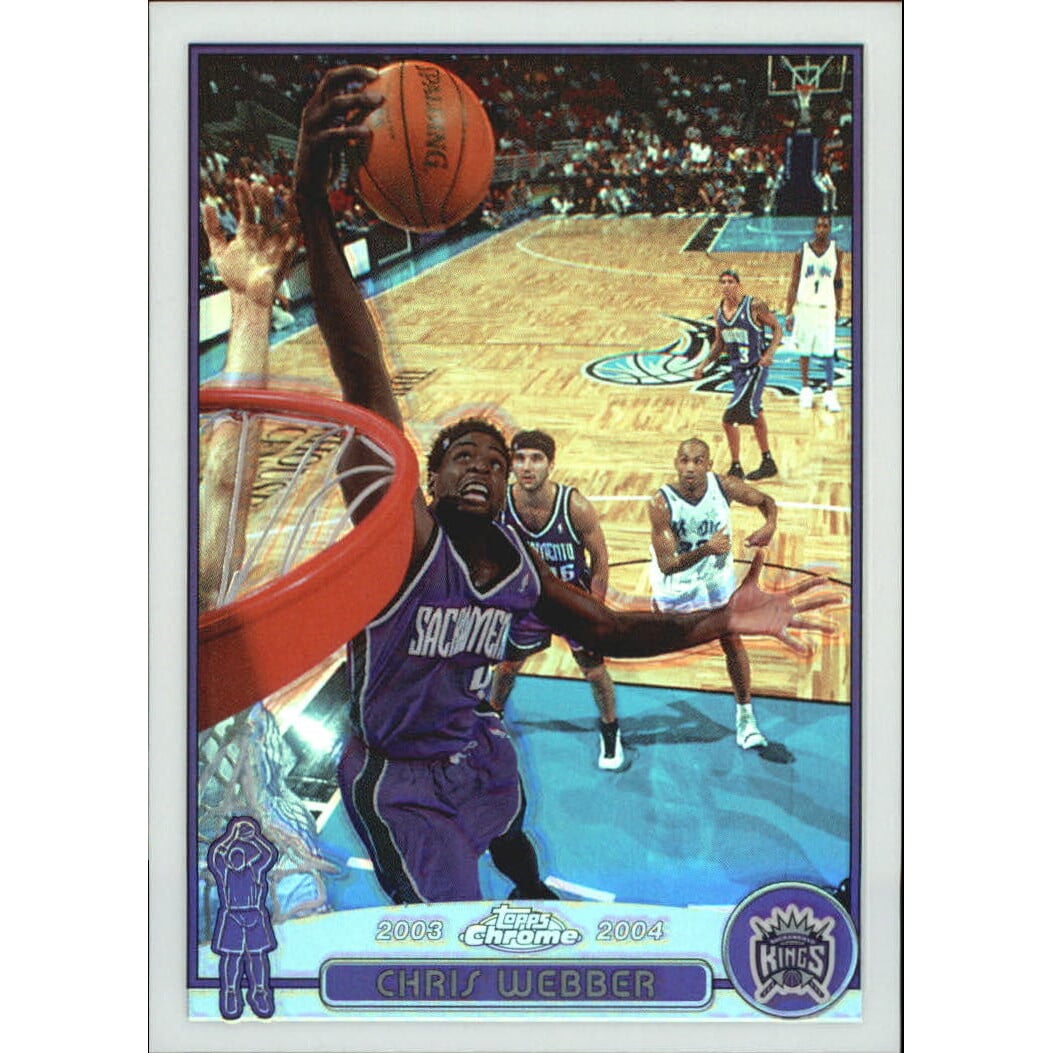 2003-04 Topps Chrome Refractors #4 Chris Webber. rookie card picture