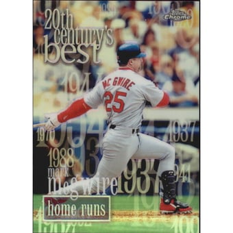 2000 Topps Chrome Refractors #232 Mark McGwire 20CB