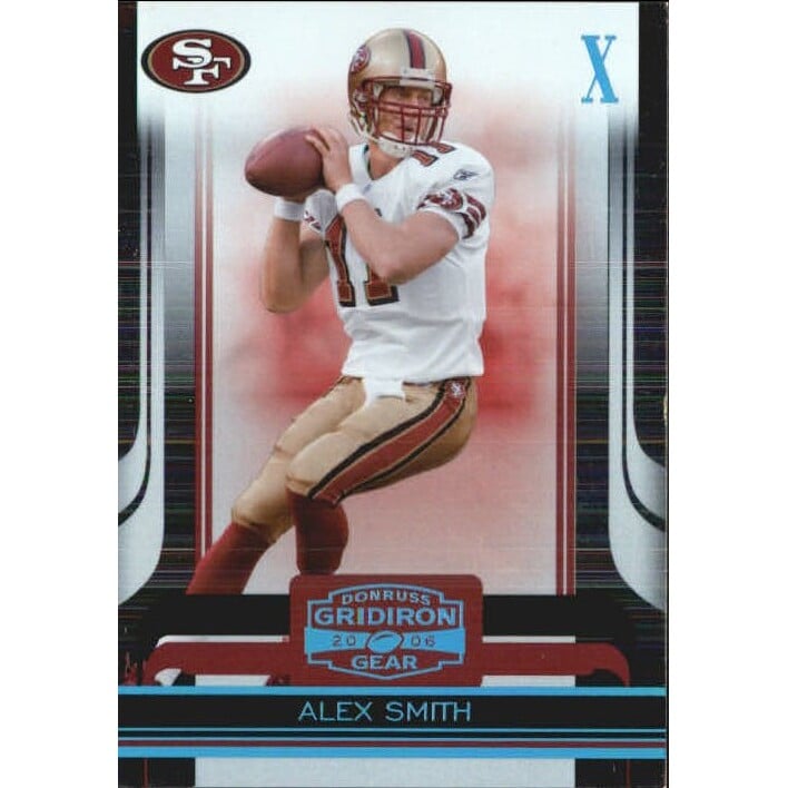 2006 Donruss Gridiron Gear Platinum Holofoil X's #86 Alex Smith QB. rookie card picture