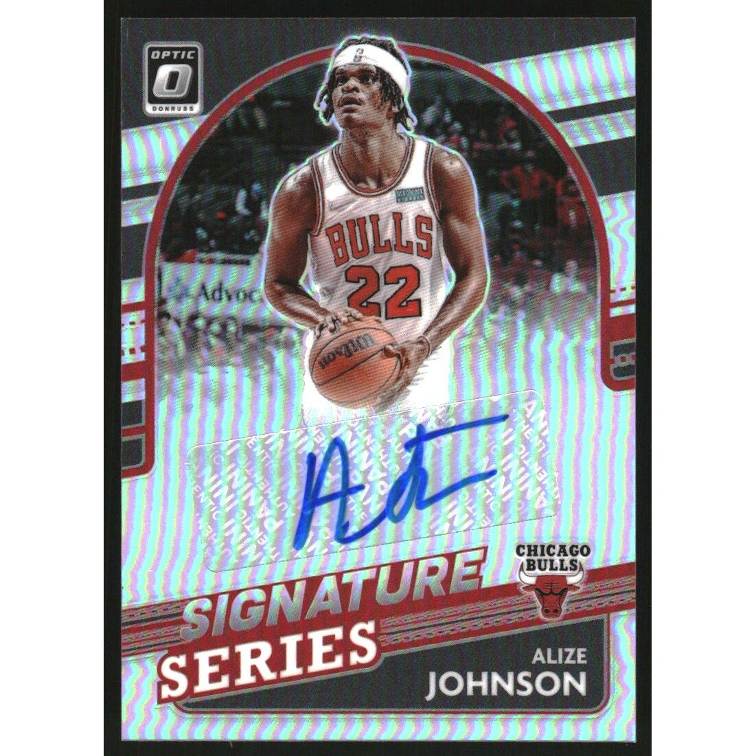 2021-22 Donruss Optic Signature Series Holo #31 Alize Johnson. rookie card picture