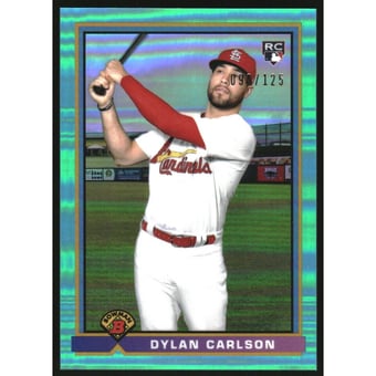 2021 Bowman Chrome '91 Bowman Aqua Refractors #91BDC Dylan Carlson