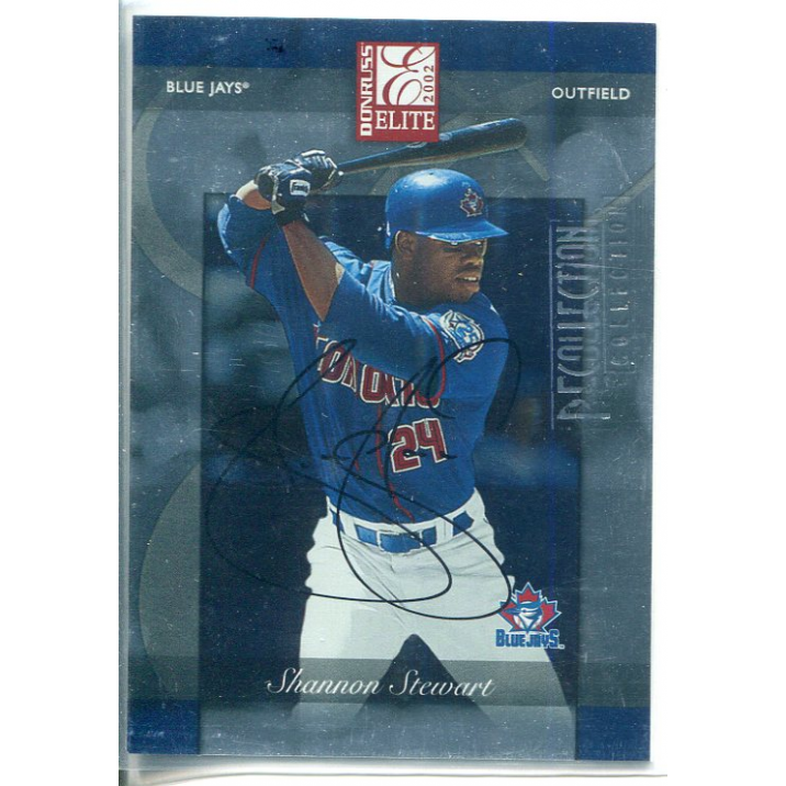 2003 Donruss Elite Recollection Autographs #61 Shannon Stewart 02/35. rookie card picture