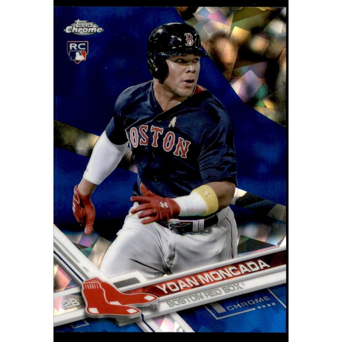 2017 Topps Chrome Sapphire Edition #210 Yoan Moncada. rookie card picture
