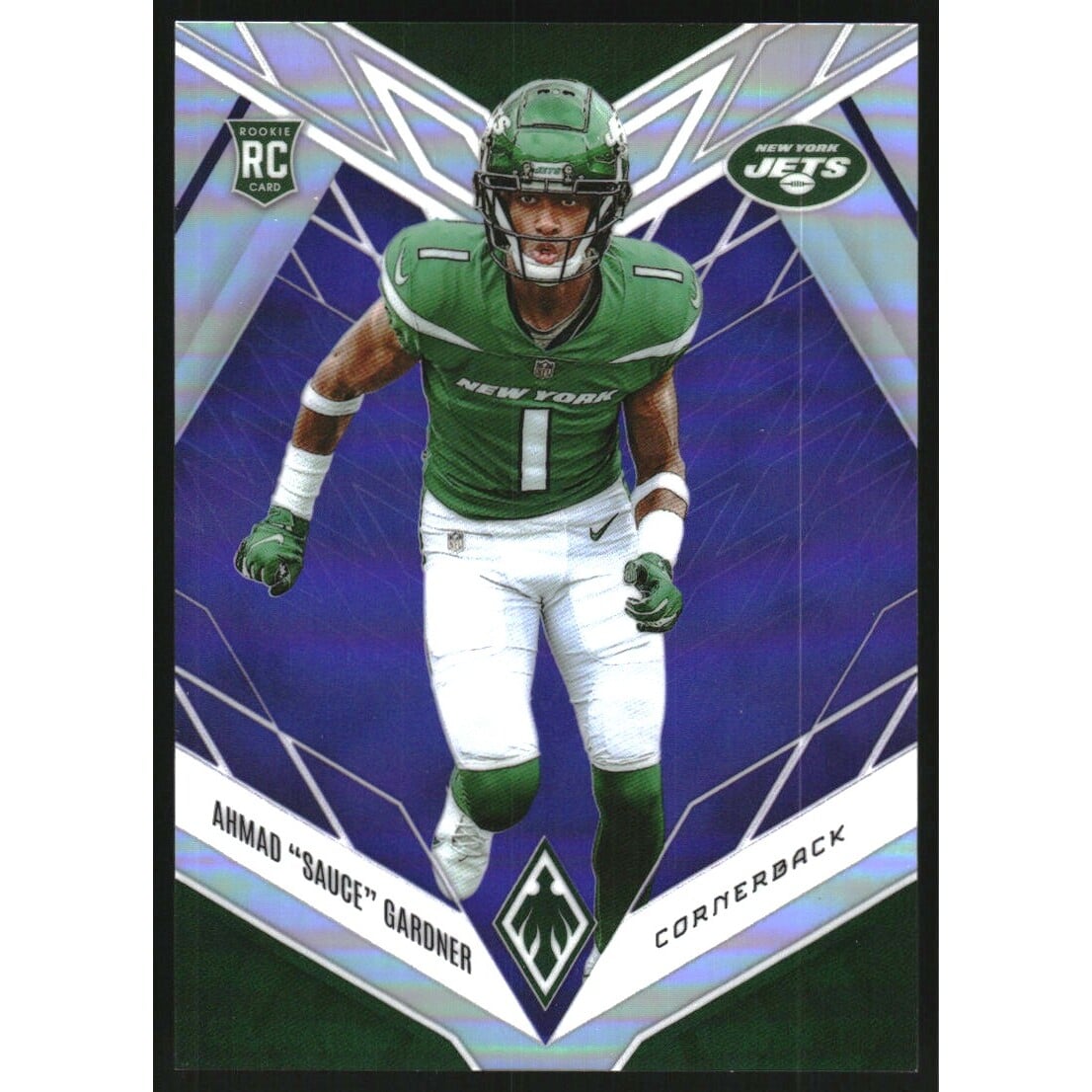 2022 Panini Phoenix Purple #128 Ahmad Gardner. rookie card picture