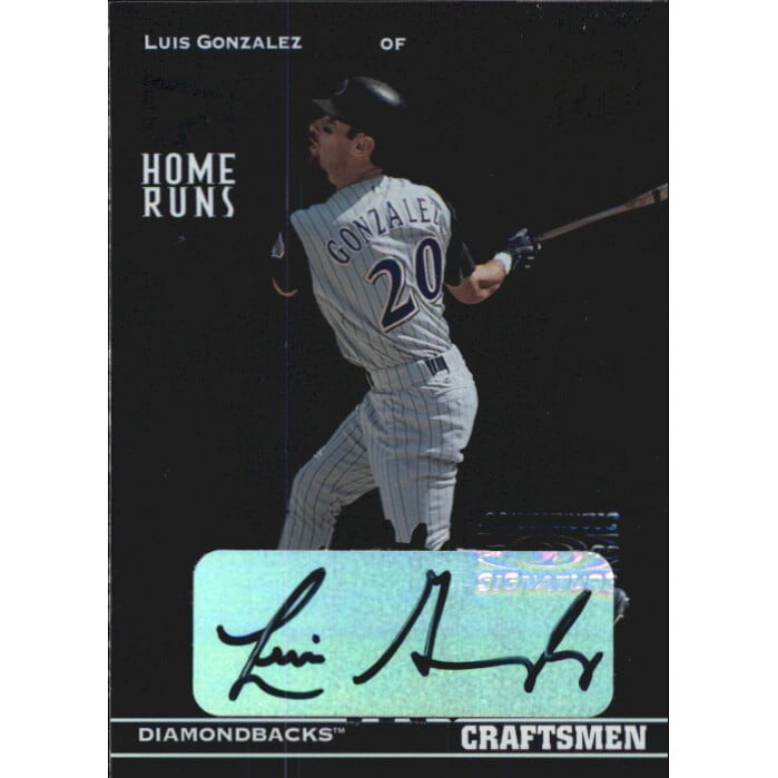2002 Donruss Best of Fan Club Craftsmen Autographs #C4 Luis Gonzalez/15. rookie card picture
