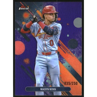 2025 Finest Purple Refractors #3 Masyn Winn