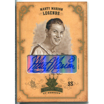 2004 Diamond Kings DK Signatures Gold Sepia #162 Marty Marion LGD/3