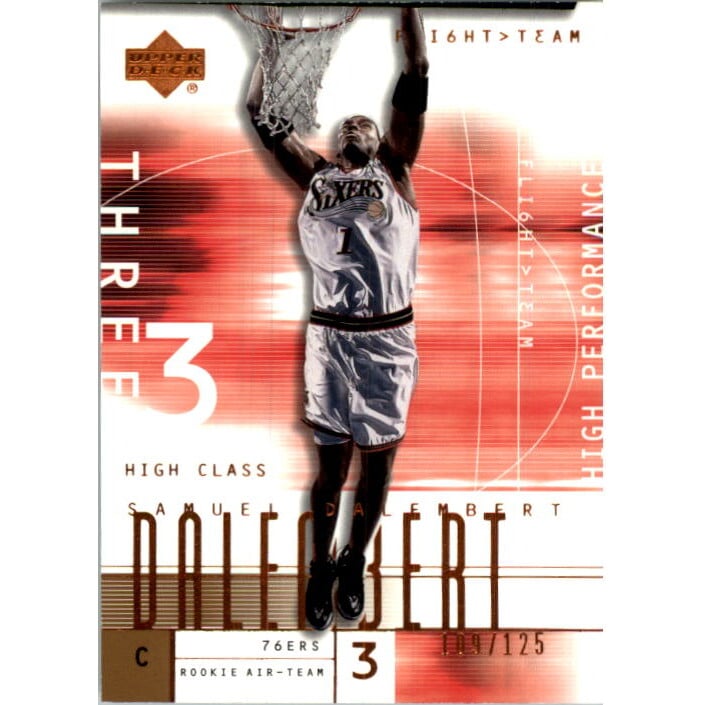 2001-02 Upper Deck Flight Team Copper #118 Samuel Dalembert. rookie card picture