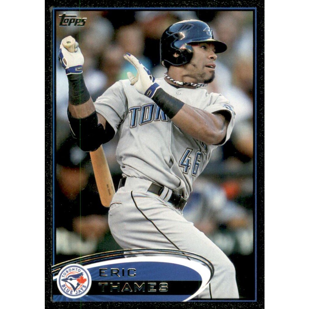 2012 Topps Black #293 Eric Thames. rookie card picture
