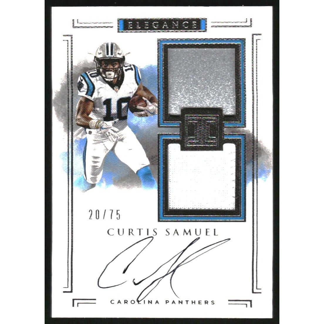 2017 Panini Impeccable #112 Curtis Samuel HEL PAT/75 RC. rookie card picture
