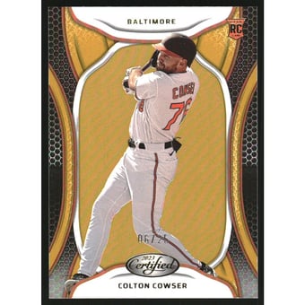 2023 Panini Chronicles Certified Mirror Gold #39 Colton Cowser