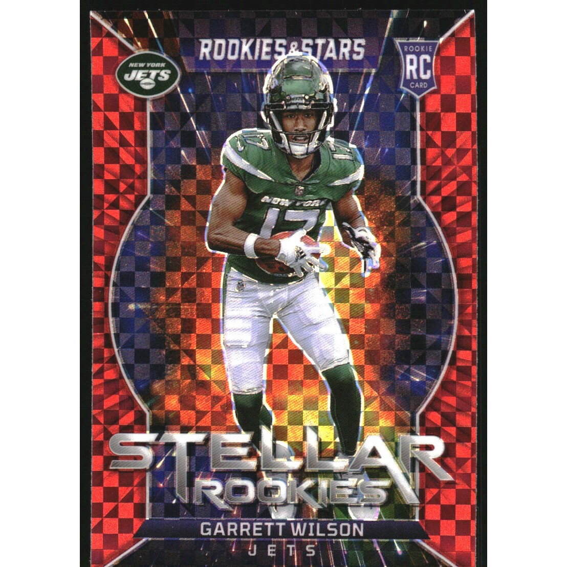 2022 Rookies and Stars Stellar Rookies Red Plaid #5 Garrett Wilson 2022 Rookies and Stars Stellar Rookies Red Plaid #5 Garrett Wilson
