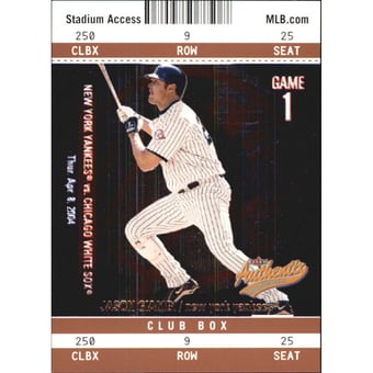 2004 Fleer Authentix Club Box #19 Jason Giambi