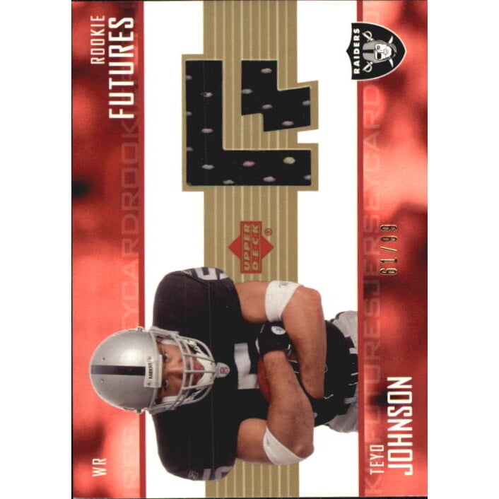 2003 Upper Deck Rookie Future Jerseys Gold #RFTE Teyo Johnson. rookie card picture