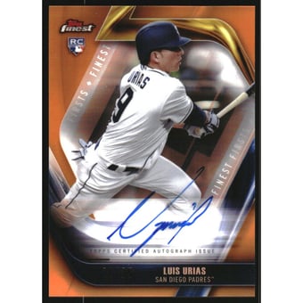 2019 Finest Firsts Autographs Orange Refractors #FFALU Luis Urias