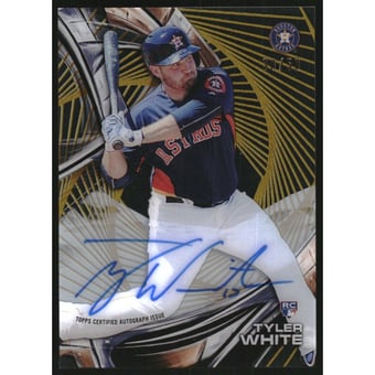 2016 Topps High Tek Autographs Gold Rainbow #HTTYW Tyler White