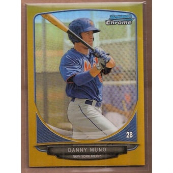 2013 Bowman Chrome Prospects Gold Refractors #BCP28 Danny Muno
