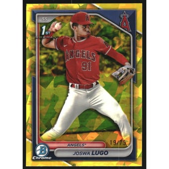 2024 Bowman Chrome Sapphire Prospects Yellow Refractors #BCP237 Joswa Lugo