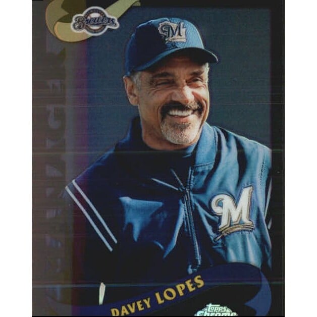 2002 Topps Chrome Black Refractors #281 Davey Lopes MG. rookie card picture