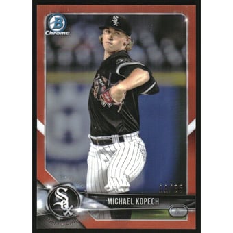 2018 Bowman Chrome Prospects Orange Refractors #BCP86 Michael Kopech