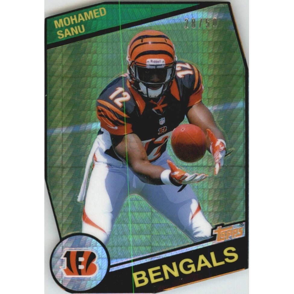 2012 Topps Chrome 1984 Prism Refractors #13 Mohamed Sanu. rookie card picture