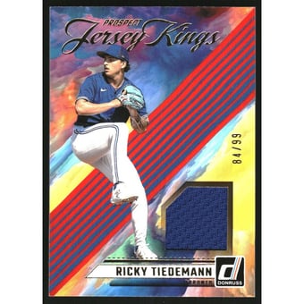 2024 Donruss Prospect Jersey Kings Red #18 Ricky Tiedemann
