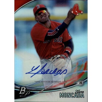 2016 Bowman Platinum Top Prospects Autographs #TPAYM Yoan Moncada