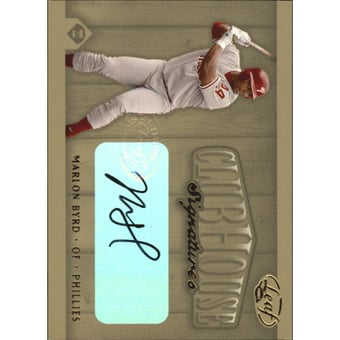 2002 Leaf Clubhouse Signatures Gold #28 Marlon Byrd