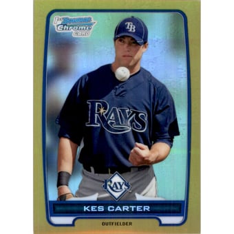 2012 Bowman Chrome Prospects Gold Refractors #BCP62 Kes Carter