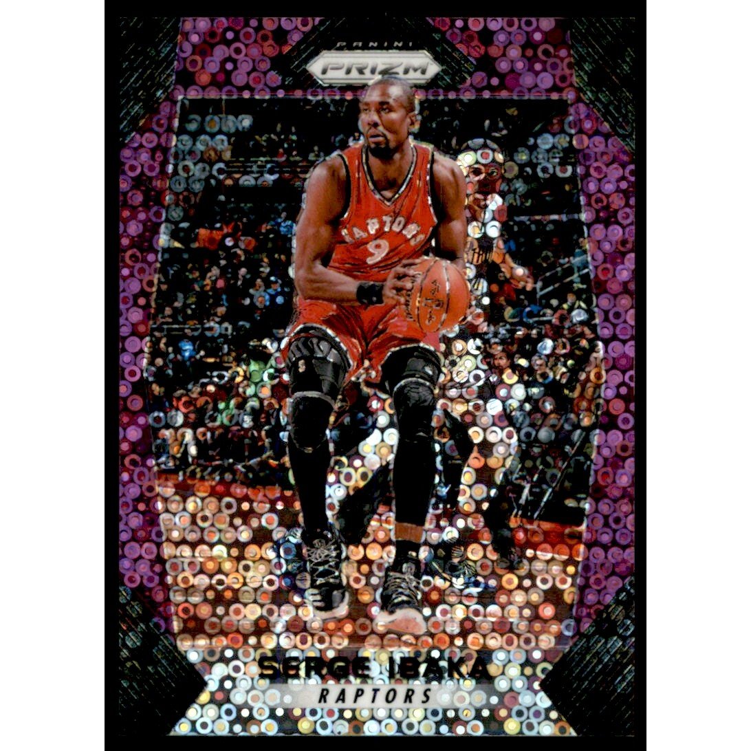 2017-18 Panini Prizm Prizms Fast Break Purple #36 Serge Ibaka. rookie card picture