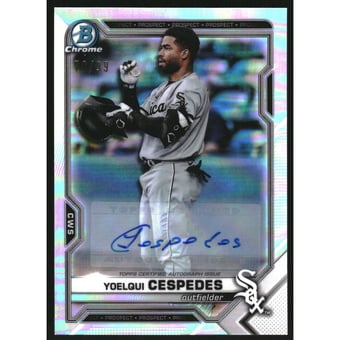2021 Bowman Chrome Draft Image Variation Autographs #BDC171 Yoelqui Cespedes