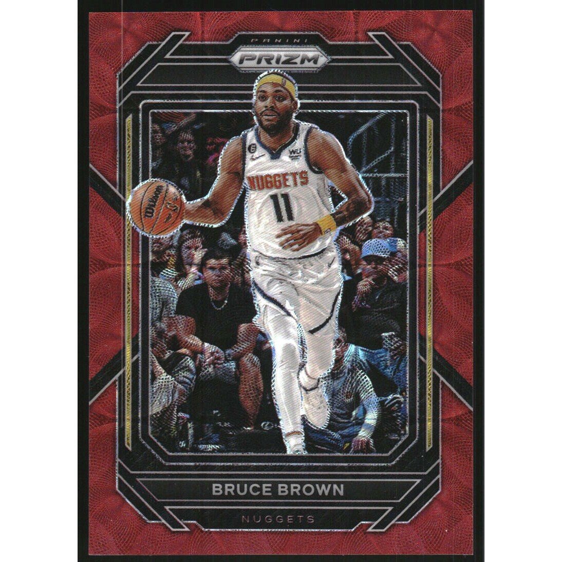 2022-23 Panini Prizm Prizms Choice Red #40 Bruce Brown. rookie card picture