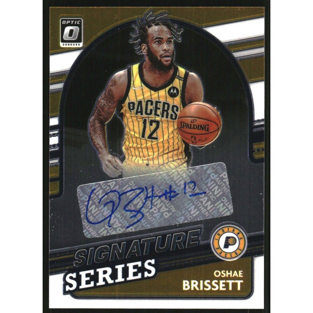 2021-22 Donruss Optic Signature Series #1 Oshae Brissett. rookie card picture