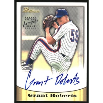 1998 Bowman Certified Silver Autographs #30 Grant Roberts