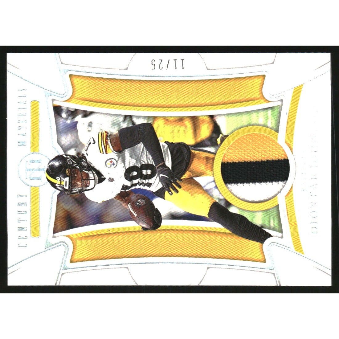 2022 Panini National Treasures Century Materials Holo Silver #89 Diontae Johnson. rookie card picture
