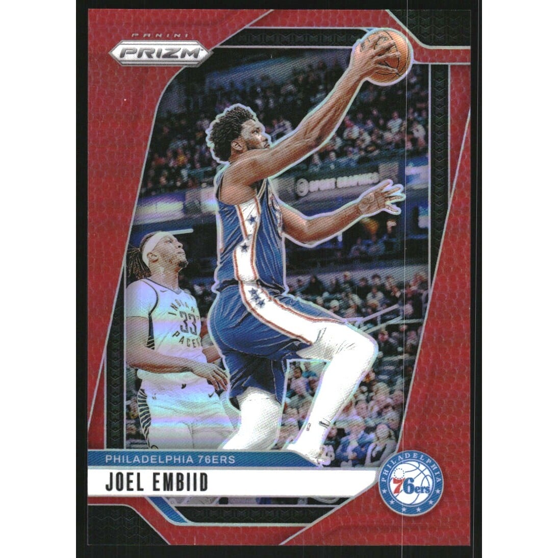 2024-25 Panini Prizm Prizms Basketball #28 Joel Embiid. rookie card picture