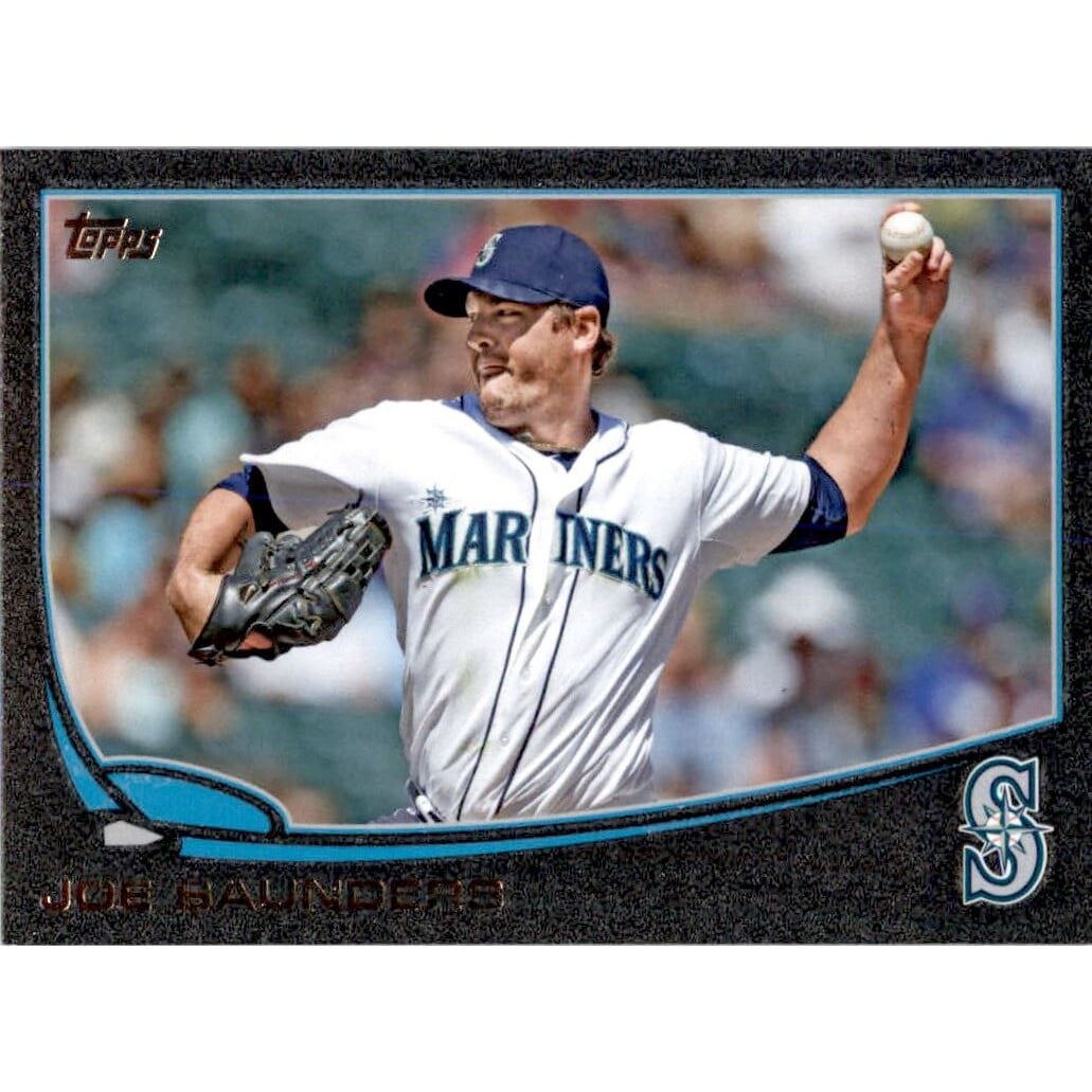 2013 Topps Update Black #US14 Joe Saunders. rookie card picture
